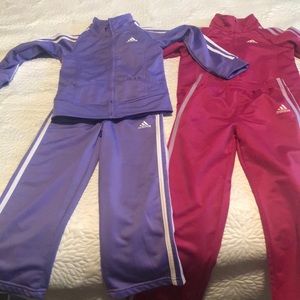 Adidas kids track suits